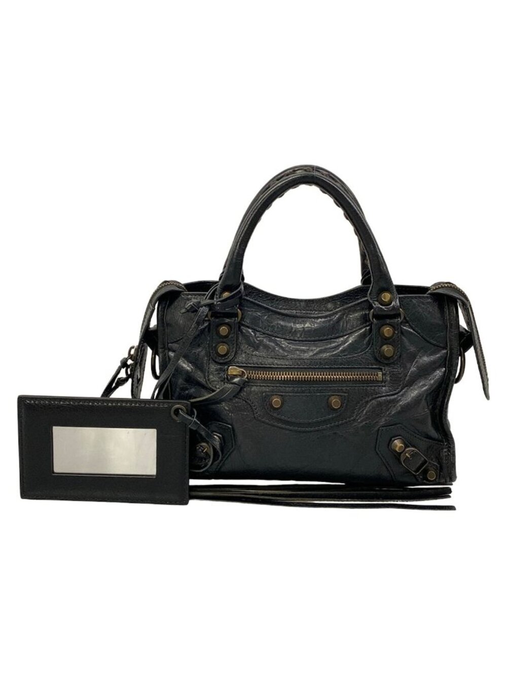 Balenciaga Handbag Classic Mini City Black Leather